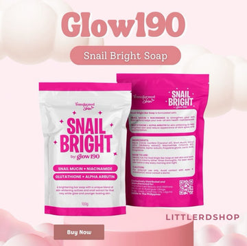 Snail Bright By Glow 190 Snail Mucin + Niacinamide Soap, 100g