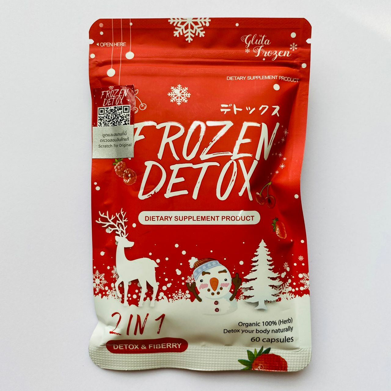 Frozen Detox 2 in 1 Red Pouch (60 Capsules)