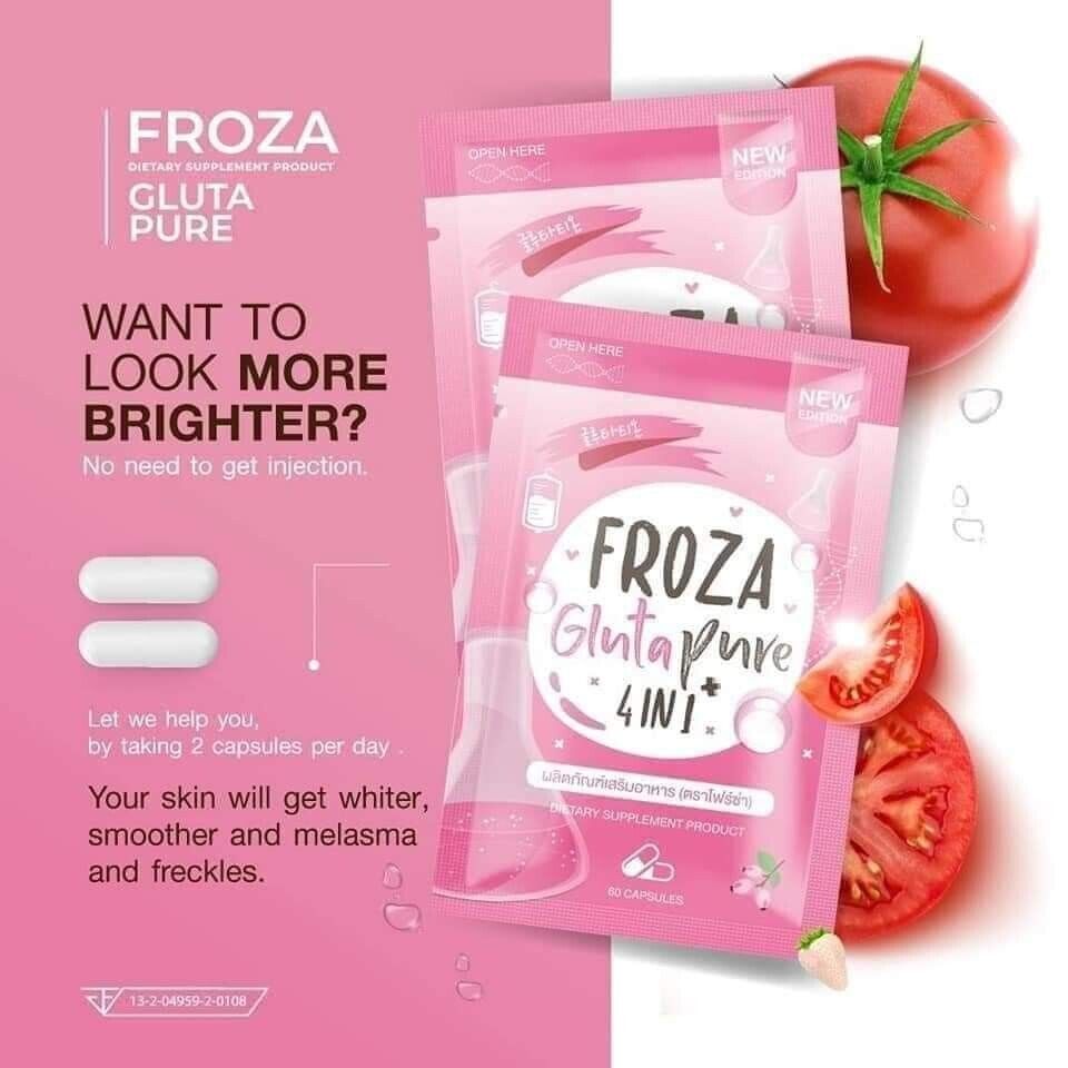 Froza Gluta Pure 4 in 1 Pink pouch