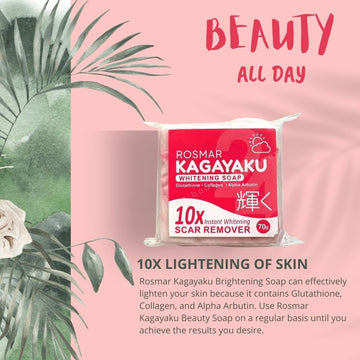 Rosmar Kagayaku instant whitening scar remover soap