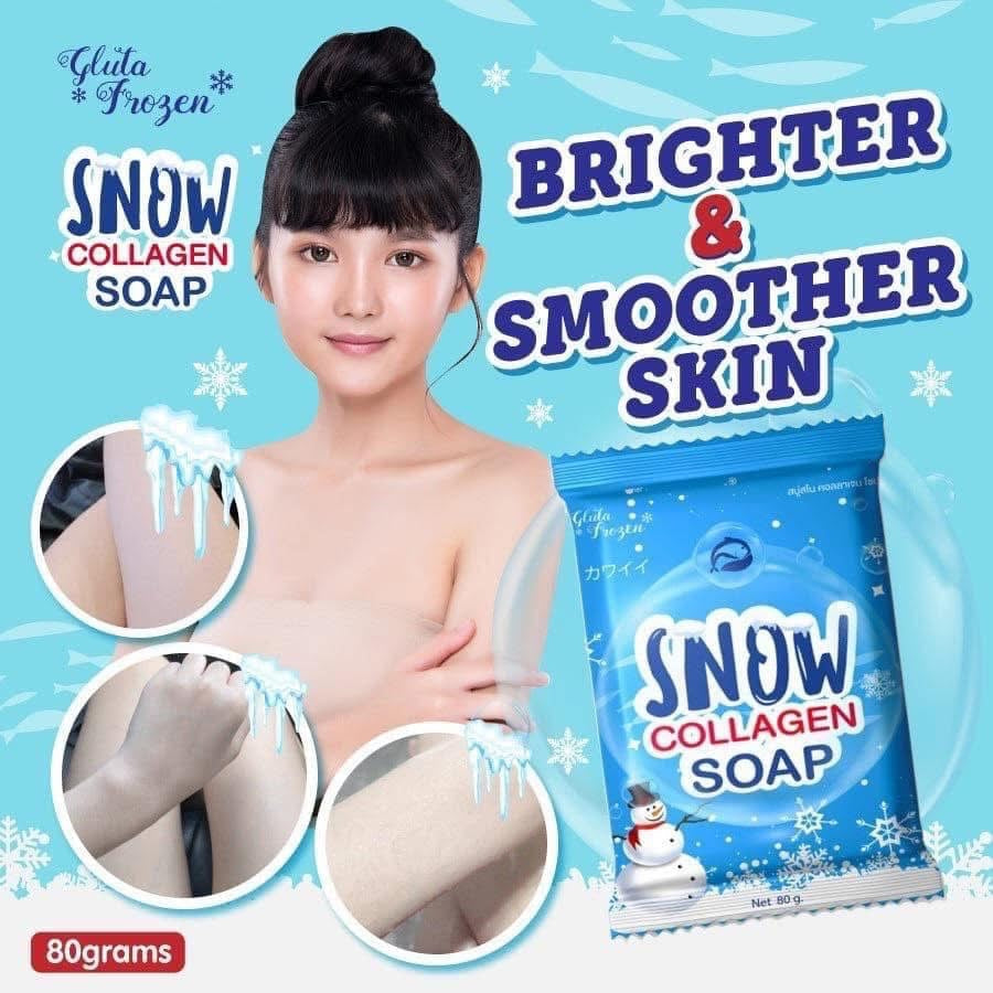 Snow Collagen Soap (80g) LIGHT BLUE