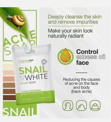 SNAIL BODY WHITE ACNE SOAP (70g) by precious skin