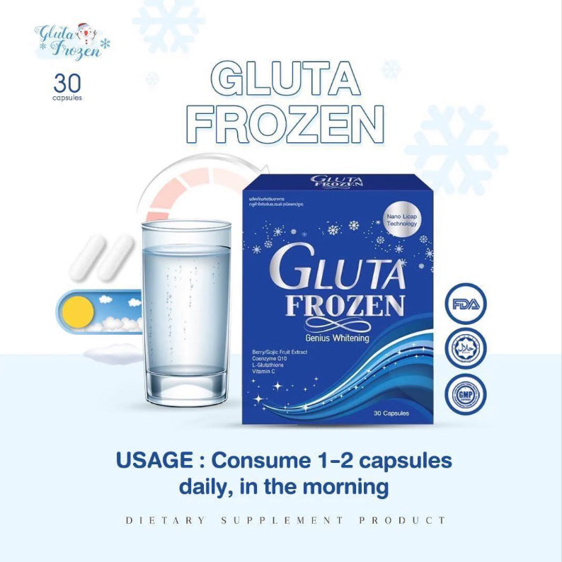 Gluta Frozen (Q10 Glutathione Vit C ) 30capsules