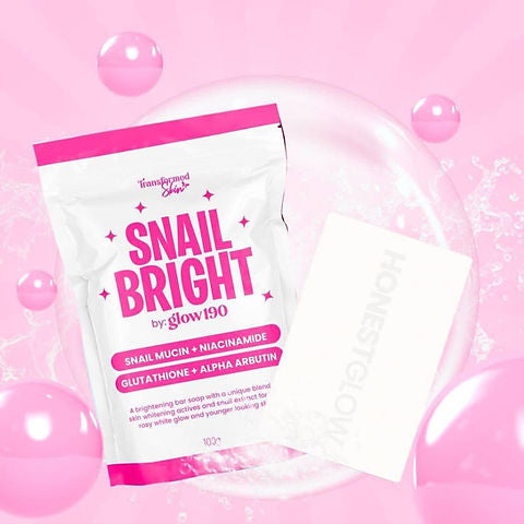 Snail Bright By Glow 190 Snail Mucin + Niacinamide Soap, 100g