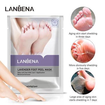 Lanbena Lavender Foot Peel Mask (40G/Pair)