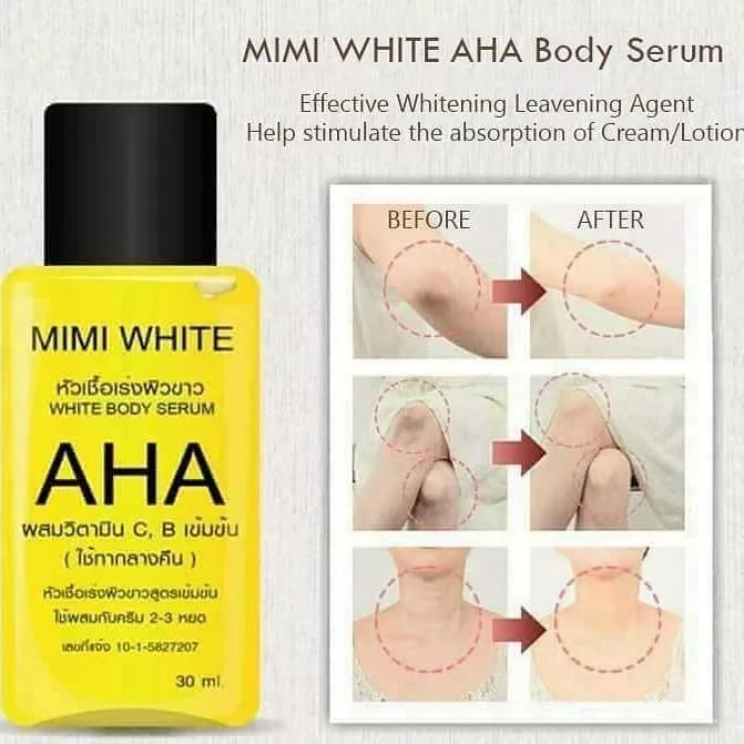 AHA Mimi White Body Serum (30ml)