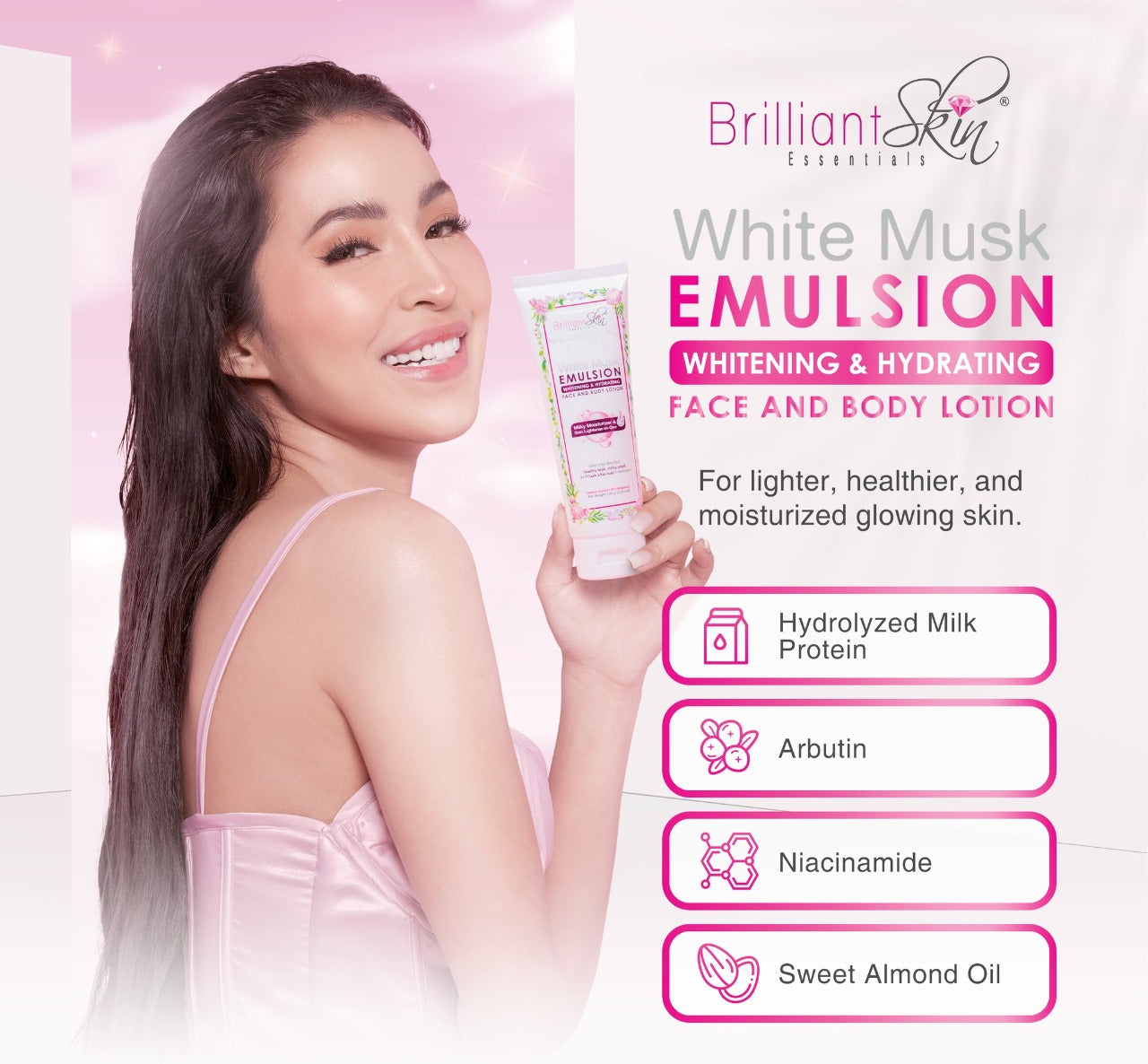 BSE White Musk Emulsion Lotion 120G